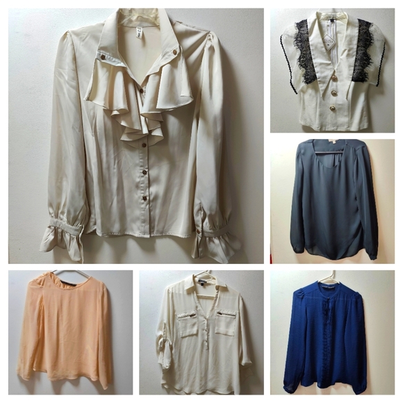 Lot bundle combo of 9 designer blouses - Picture 1 of 16